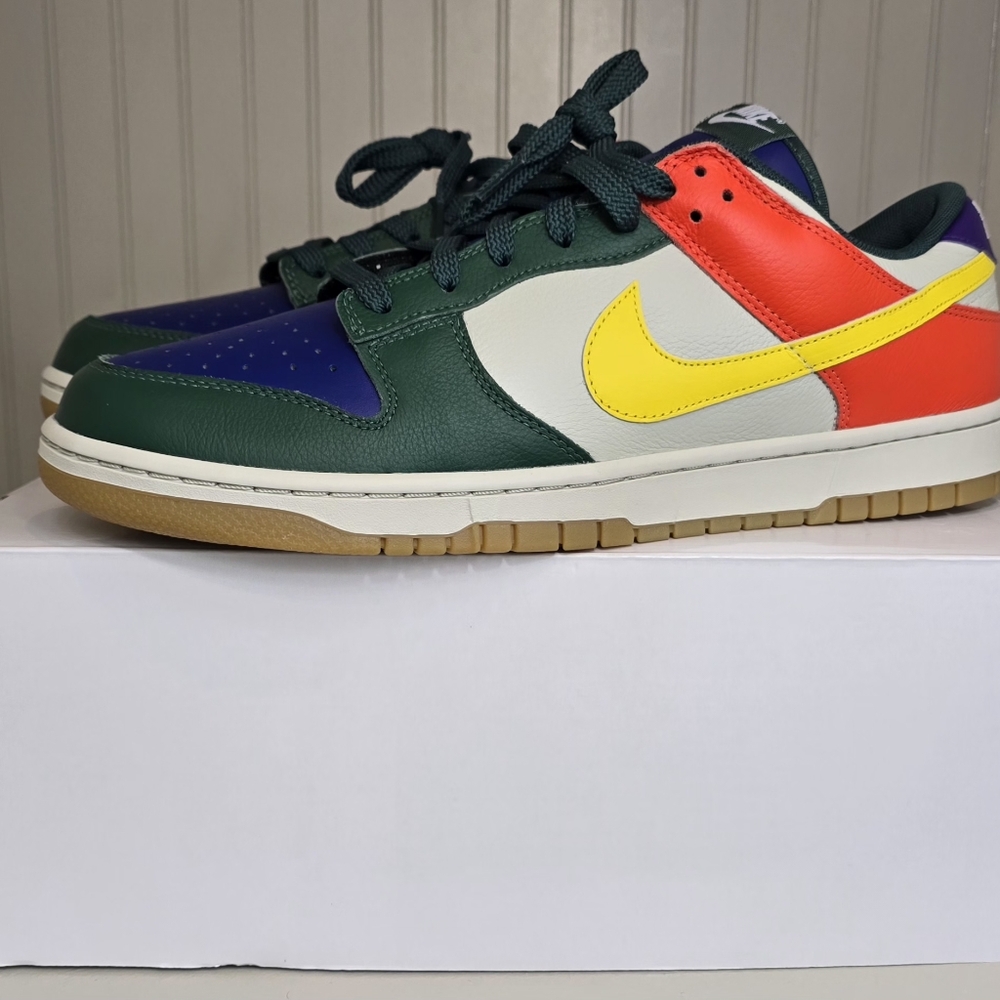 - New Nike Dunk Low ID by You FV9524-900 Green/Yellow/blue Men's Size 14.5…